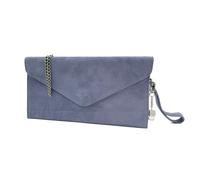 Kitise Women's Genuine Italian Suede Envelope Style Cluth Bag Purse Flat Messenger Handbag in Lilac Kitise Lilac One Size