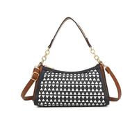 Kitise Women's Geometric Textured Small Crossbody Hobo Shoulder Bag in Dark Blue Kitise Dark Blue One Size