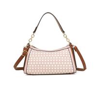 Kitise Women's Geometric Textured Small Crossbody Hobo Shoulder Bag in Pink