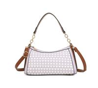 Kitise Women's Geometric Textured Small Crossbody Hobo Shoulder Bag in Purple