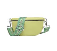 Kitise Women's Half Moon Sling Crossbody Bag With Canvas Strap in Lemon Kitise Lemon One Size