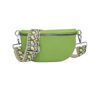 Kitise Women's Half Moon Sling Crossbody Bag With Canvas Strap in Light Green