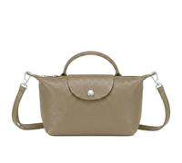 Kitise Women's Italian Genuine Leather Mini Top Handle Crossbody Bag in Khaki