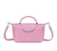 Kitise Women's Italian Genuine Leather Mini Top Handle Crossbody Bag in Pink