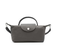 Kitise Women's Italian Genuine Leather Mini Top Handle Crossbody Bag With Detachable Strap in Dark Grey Kitise Dark Grey One Size