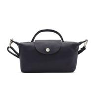 Kitise Women's Italian Genuine Leather Mini Top Handle Crossbody Bag With Detachable Strap in Navy Kitise Navy One Size