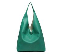 Kitise Women's Large 2in1 Hobo Slouch Tote PU Leather Handbag With Roomy purse in Green