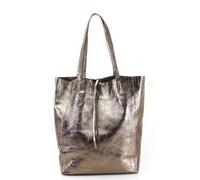 Kitise Women's Large Genuine Italian Soft Leather Tie Closure Tote Bag in Bronze Kitise Bronze
