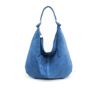 Kitise Women's Large Slouch Italian Suede Suede Hobo Tote Shoulder Bag in Blue Kitise Blue One Size