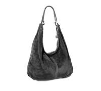 Kitise Women's Large Slouch Italian Suede Suede Hobo Tote Shoulder Bag in Dark Grey Kitise Dark Grey One Size