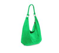 Kitise Women's Large Slouch Italian Suede Suede Hobo Tote Shoulder Bag in Emerald Kitise Emerald One Size