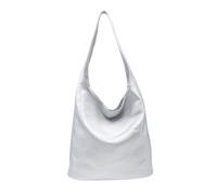Kitise Women's Large Soft Slouch Hobo Tote Handbag in Silver Kitise Silver