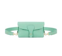 Kitise Women's Magnetic Flap Closure Genuine Italian Leather Crossbody Bag in Mint