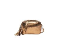 Kitise Women's Metallic Shade Camera Crossbody Bag With Tassel Charm in Copper