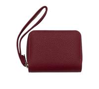 Kitise Women's Mini Accordion Card Holder Purse Organizer Compact Wallet in Red
