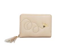 Kitise Women's Mini Elegant Tassel Charm Bee Embellishment Purse Wallet in Gold Kitise Gold One Size