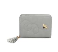 Kitise Women's Mini Elegant Tassel Charm Bee Embellishment Purse Wallet in Light Grey