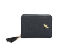 Kitise Women's Mini Elegant Tassel Charm Bee Embellishment Purse Wallet in Navy Kitise Navy One Size