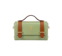 Kitise Women's Mini Magnetic Flap Genuine Italian Leather Satchel Crossbody Bag in Mint
