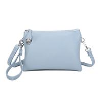 Kitise Women's Multi-Compartment Secure Zipper Closures Adjustable Strap Faux Leather Crossbody Bag Purse Wristlet Clutch Handbag
