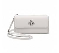 Kitise Women's Multi Compartments Bee Detail Wallet Bag Crossbody Handbag in White Kitise White One Size