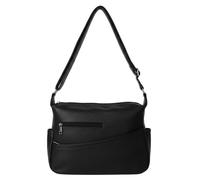 Kitise Women's Multi Compartments Side Slip Pocket Crossbody Bag in Black