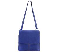 Kitise Women's Multi-Pocket Genuine Italian Leather Slim Messenger Crossbody Bag in Royal