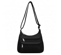 Kitise Women's Multi Zipper Compartments Multi Pockets Crossbody Bag in Black Kitise Black One Size