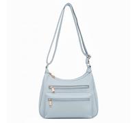Kitise Women's Multi Zipper Compartments Multi Pockets Crossbody Bag in Blue Kitise Blue One Size