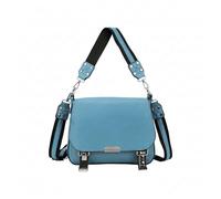 Kitise Women's Multifunctional Crossbody Satchel Bag with Studded Wide Shoulder Strap in Baby Blue