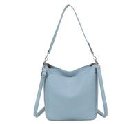 Kitise Women's Multifunctional Multi Pockets Tote Bucket Shoulder Bag in Blue