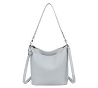 Kitise Women's Multifunctional Multi Pockets Tote Bucket Shoulder Bag in Grey Kitise Grey One Size