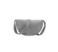 Kitise Women's Premium Genuine Italian Suede Leather Crossbody Bag in Light Grey