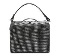 Kitise Women's Rhinestone Box Top Handle Clutch Bag & Zippered Interior in Grey Kitise Grey One Size