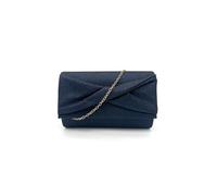 Kitise Women's Shiny Pleated Glitter Clutch Evening Bag in Navy Kitise Navy One Size