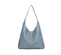 Kitise Women's Slouch Magnetic Closure Tote Bag with Detachable Crossbody Purse Handbag in Blue Kitise Blue