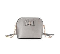 Kitise Women's Small Bow Detail Zip Closure Crossbody bag in Grey Kitise Grey One Size