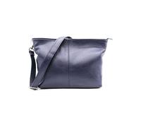 Kitise Women's Small Genuine Italian Leather Shoulder Handbag With Detachable Strap in Navy Kitise Navy One Size