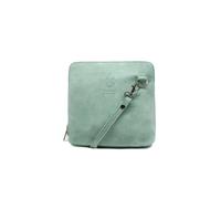 Kitise Women's Small Genuine Italian Suede Leather Zip Around Crossbody Bag in Mint Kitise Mint One Size