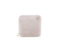 Kitise Women's Small Genuine Italian Suede Leather Zip Around Crossbody Bag in Pink