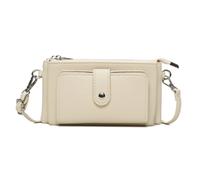 Kitise Women's Small Multi Compartment Pockets Crossbody Wallet Purse Bag in Beige Kitise Beige One Size