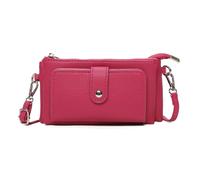 Kitise Women's Small Multi Compartment Pockets Crossbody Wallet Purse Bag in Fuchsia Kitise Fuchsia One Size