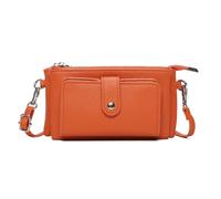 Kitise Women's Small Multi Compartment Pockets Crossbody Wallet Purse Bag in Orange