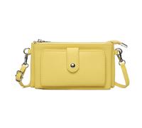 Kitise Women's Small Multi Compartment Pockets Crossbody Wallet Purse Bag in Yellow Kitise Yellow One Size