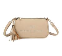 Kitise Women's Small Multifunctional Clutch Tassel Charm Crossbody Bag in Light Sand Kitise Light Sand One Size