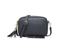 Kitise Women's Small Plain Colour Crossbody Camera Bag With Tassel Charm in Dark Grey Kitise Dark Grey One Size