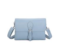 Kitise Women's Small Satchel Double Compartments Crossbody Shoulder Bag in Blue Kitise Blue One Size