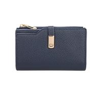 Kitise Women's Small Vegan Leather Multipockets Card Holder Wallet in Navy