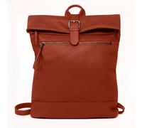 Kitise Women's Soft Flap-Over Backpack Rucksack Travel Bag in Dark Red Kitise Dark Red