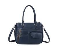 Kitise Women's Spacious Multi Pocket Practical Crossbody Bag in Navy